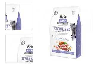 Brit Care granuly Cat Grain-Free Sterilized Weight Control kačica a morka 0,4 kg 4