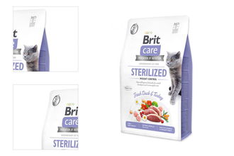 Brit Care granuly Cat Grain-Free Sterilized Weight Control kačka a morka 2 kg 4