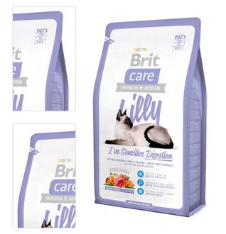 Brit Care granuly Cat Lilly I have Sensitive Digestion jahňa a losos 2kg 4