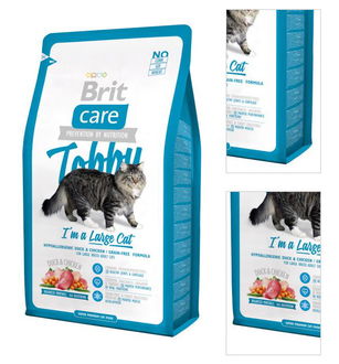 Brit Care granuly Cat Tobby I am a Large Cat kačica a kura 400g 3