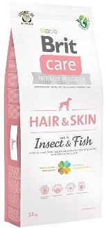 Brit Care granuly Dog Hair & Skin ryba a proteíny z hmyzu 12kg