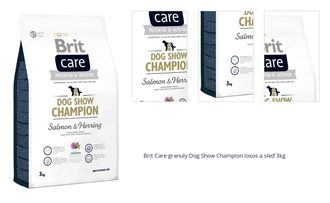 Brit Care granuly Dog Show Champion losos a sleď 3kg 1