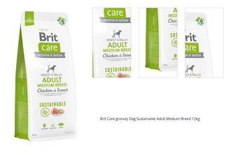 Brit Care granuly Dog Sustainable Adult Medium Breed 12kg 1