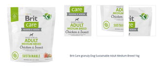 Brit Care granuly Dog Sustainable Adult Medium Breed 1kg 1