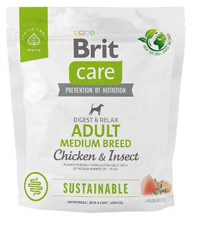 Brit Care granuly Dog Sustainable Adult Medium Breed 1kg