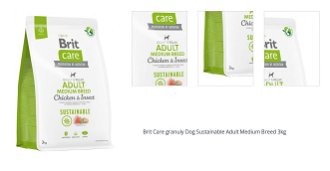 Brit Care granuly Dog Sustainable Adult Medium Breed 3kg 1