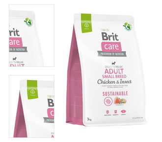 Brit Care granuly Dog Sustainable Adult Small Breed 3kg 4