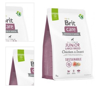 Brit Care granuly Dog Sustainable Junior Large Breed 3kg 4