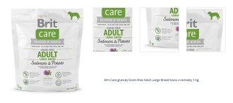 Brit Care granuly Grain-free Adult Large Breed losos a zemiaky 1 kg 1
