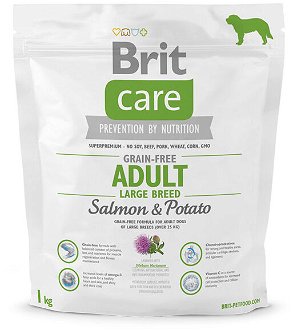 Brit Care granuly Grain-free Adult Large Breed losos a zemiaky 1 kg 2