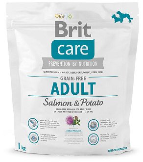 Brit Care granuly Grain-free Adult losos a zemiaky 1 kg
