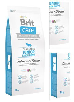 Brit Care granuly Grain-free Junior Large Breed losos a zemiak 12 kg 3