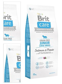 Brit Care granuly Grain-free Junior Large Breed losos a zemiak 12 kg 4
