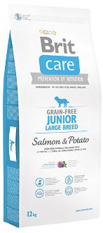 Brit Care granuly Grain-free Junior Large Breed losos a zemiak 12 kg 2