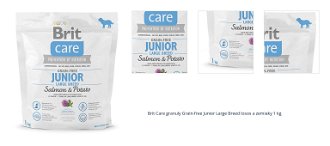 Brit Care granuly Grain-free Junior Large Breed losos a zemiaky 1 kg 1