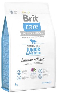 Brit Care granuly Grain-free Junior Large Breed losos a zemiaky 3 kg