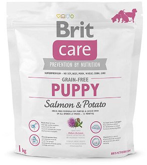 Brit Care granuly Grain-free Puppy losos a zemiaky 1 kg