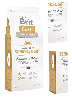 Brit Care granuly Grain-free Senior a Light losos a zemiaky 12 kg 3