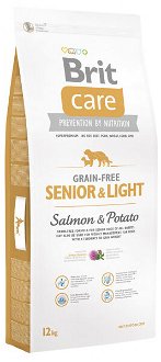 Brit Care granuly Grain-free Senior a Light losos a zemiaky 12 kg 2