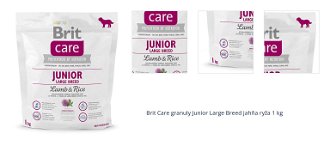 Brit Care granuly Junior Large Breed jahňa ryža 1 kg 1