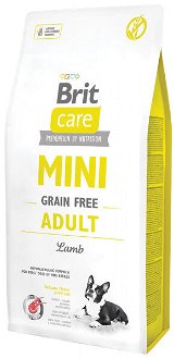 Brit Care granuly Mini Grain Free Adult jahňa 7 kg 2