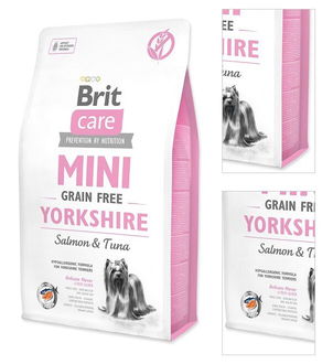 Brit Care granuly Mini Grain Free Yorkshire losos a tuniak 2 kg 3