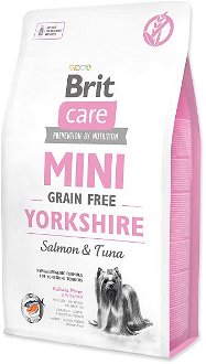 Brit Care granuly Mini Grain Free Yorkshire losos a tuniak 2 kg