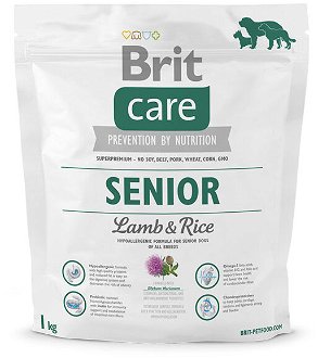 Brit Care granuly Senior jahňa a ryža 1 kg