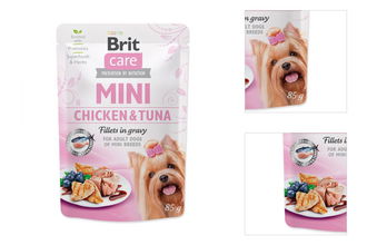 Brit Care Mini Chicken & Tuna fillets in gravy 85g 3