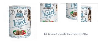 Brit Care snack pre mačky Superfruits Hmyz 100g 1