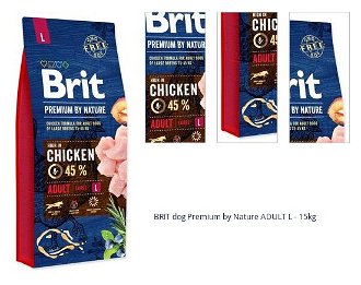 BRIT dog Premium by Nature ADULT L - 15kg 1