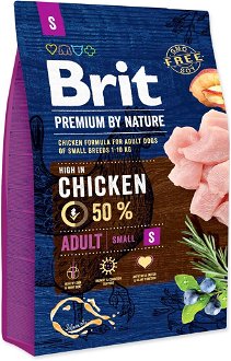 BRIT dog Premium By Nature ADULT S - 1kg 2