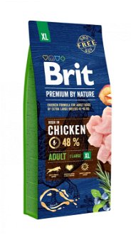 BRIT dog Premium by Nature ADULT XL - 5 x 3kg