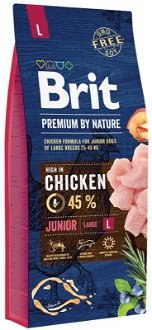 BRIT dog Premium By Nature JUNIOR L - 15kg