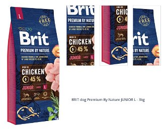 BRIT dog Premium By Nature JUNIOR L - 3kg 1
