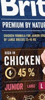 BRIT dog Premium By Nature JUNIOR L - 3kg 5