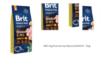 BRIT dog Premium by Nature JUNIOR M - 15kg 1
