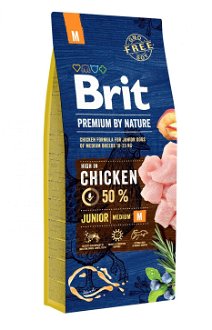 BRIT dog Premium by Nature JUNIOR M - 15kg