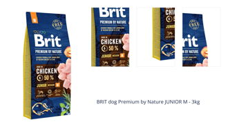 BRIT dog Premium by Nature JUNIOR M - 3kg 1