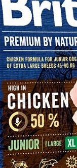 BRIT dog Premium By Nature JUNIOR XL - 15kg 5