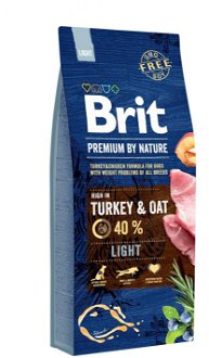 BRIT dog Premium by Nature LIGHT - 3kg