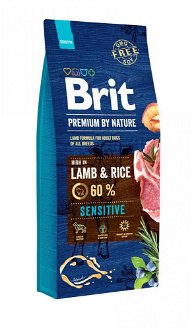 BRIT dog Premium By Nature SENSITIVE LAMB &amp; RICE - 15kg