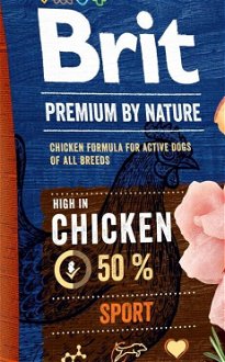 BRIT dog Premium By Nature SPORT - 15kg 5