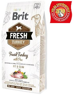 BRIT FRESH ADULT FIT and SLIM turkey/pea - 12kg