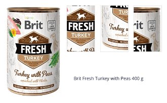 Brit Fresh Turkey with Peas 400 g 1
