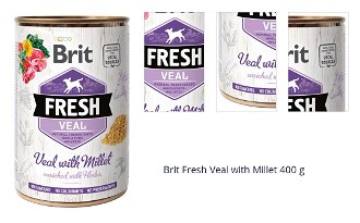 Brit Fresh Veal with Millet 400 g 1