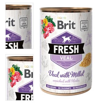 Brit Fresh Veal with Millet 400 g 4