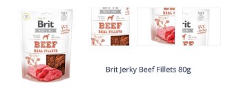 Brit Jerky Beef Fillets 80g 1