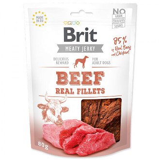 Brit Jerky Beef Fillets 80g 2