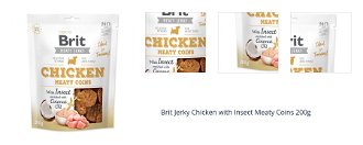 Brit Jerky Chicken with Insect Meaty Coins 200g 1